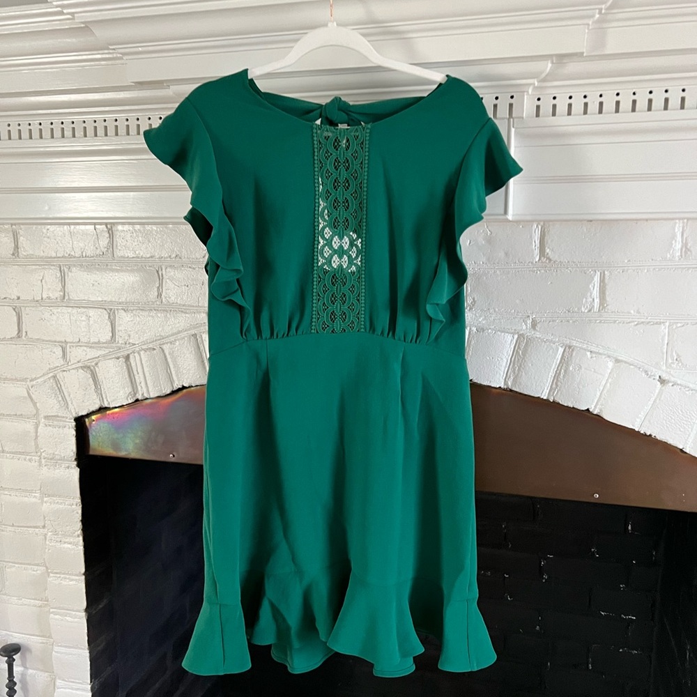 Sezane green dress sz 12